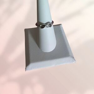 Silver Stainless Steel Infinity Ring